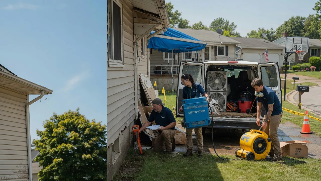 Ceiling Leak Cleanup in West Mansfield, OH near me